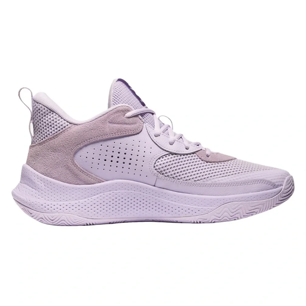 NWT Under Armour Curry 3Z 24 Suede 'Salt Purple' Basketball Shoes - Picture 4 of 5